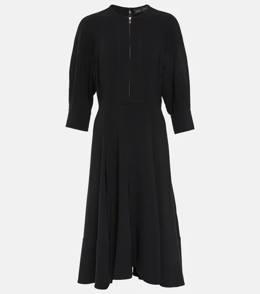 Платье миди из крепа PROENZA SCHOULER, черный