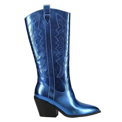 Синие женские повседневные ботинки Corkys Howdy Tall на молнии 81-0018-423