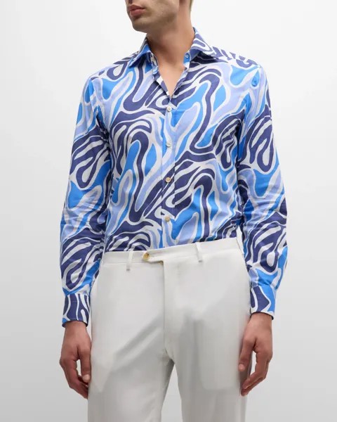 Мужская спортивная рубашка Ocean Waves Kiton, цвет Navy