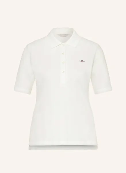 Рубашка-поло из пике Gant, белый