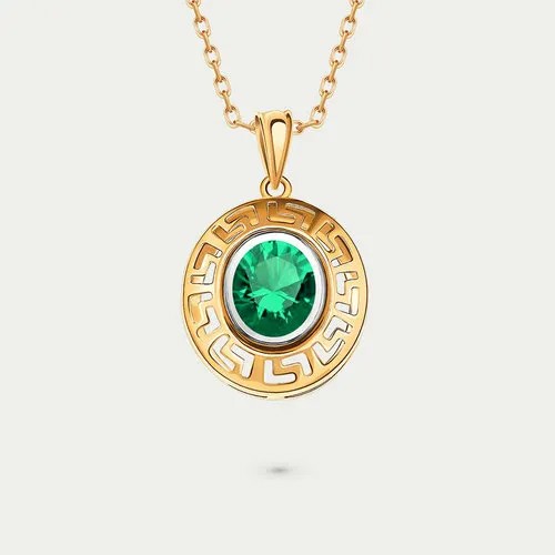 Подвеска GOLD CENTER, золото, 585 проба, фианит