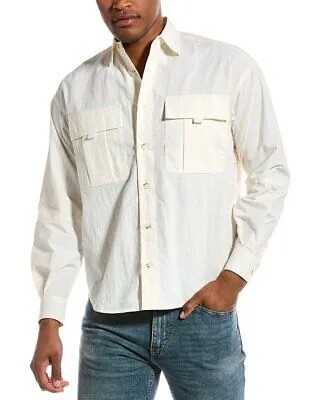 John Elliott Safari Куртка-рубашка мужская белая 1/маленькая