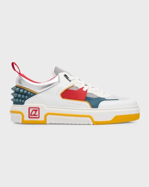 Мужские низкие кеды Astroloubi, смешанная техника Christian Louboutin, цвет White/Supernova