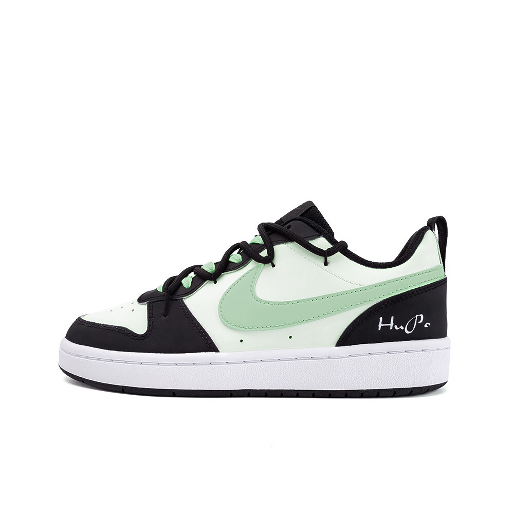 Кроссовки Nike Court Borough Skateboarding Shoes Women's Low-top White, светло-зеленый