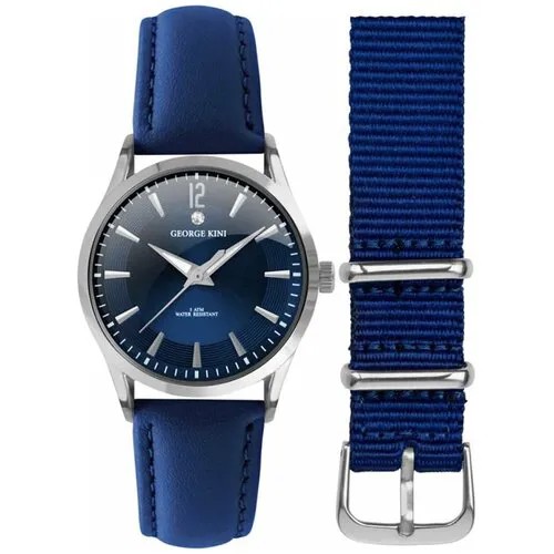 Наручные часы GEORGE KINI Classic, синий, серебряный