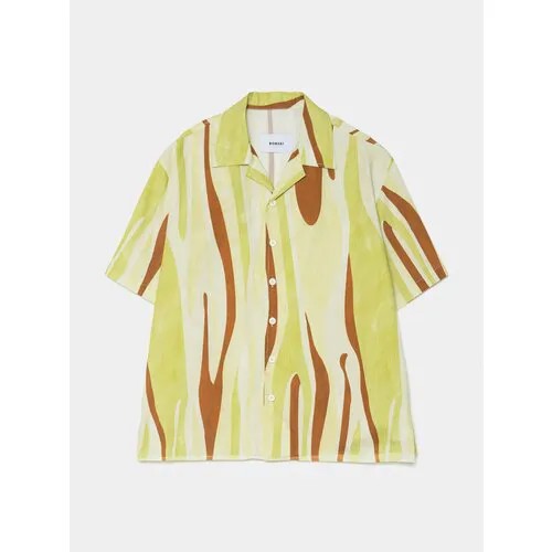 Рубашка BONSAI Oversize Bowling Shirt, размер L, Желтый