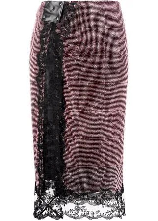 Christopher Kane юбка миди с кристаллами