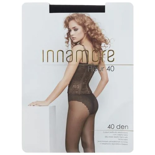 Колготки Innamore Fleur 40 den, размер 4-L, nero (черный)