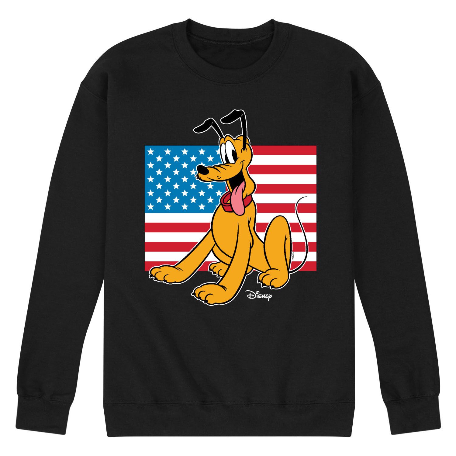 Мужской флисовый свитшот Disney's Pluto с флагом США Licensed Character