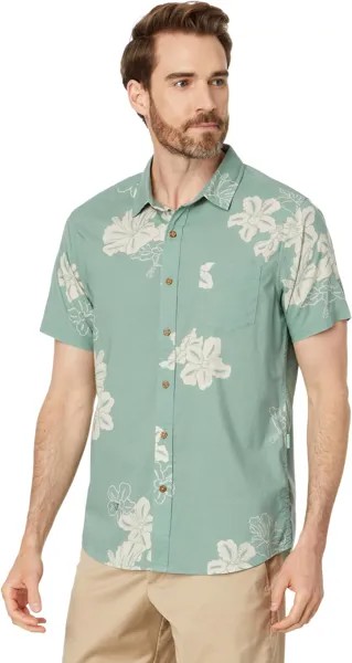 Рубашка VISSLA Byebiscus Eco Short Sleeve Woven, цвет Light Sage