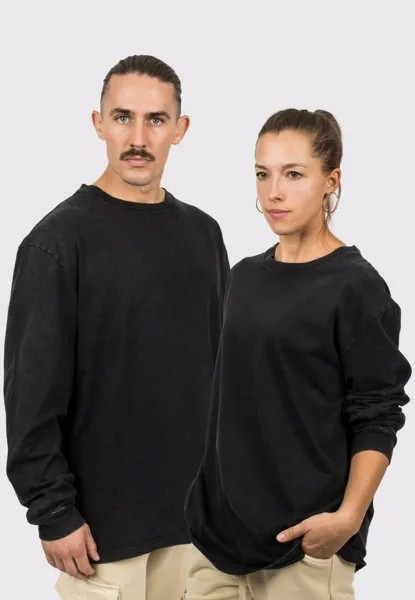Футболка с длинным рукавом Oversized Long Sleeve Unisex Blackskies, цвет black vintage