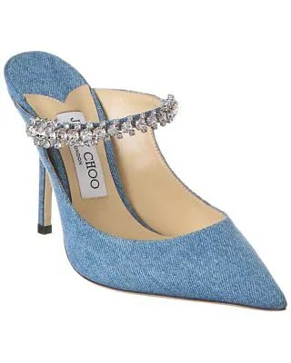Джинсовые туфли Jimmy Choo Bing 100, женские синие 39