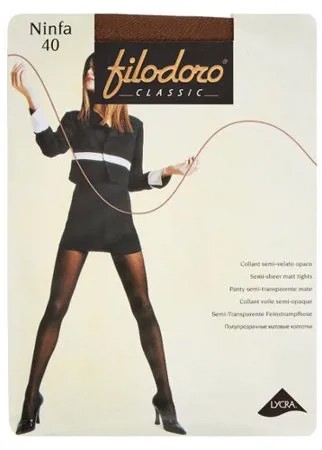 Колготки Filodoro Classic Ninfa 40 den, размер 2-S, abbronzante (коричневый)