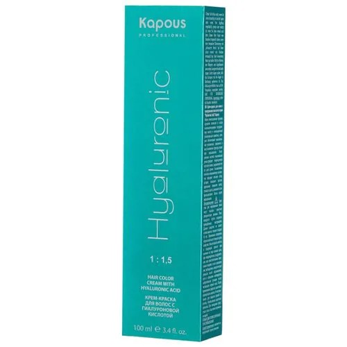 Kapous Professional Hyaluronic Acid Крем-краска для волос с гиалуроновой кислотой, 100 мл, 10.23 Платиновый блондин перламутровый
