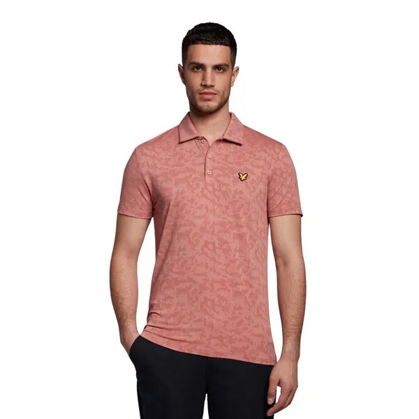 Поло Lyle & Scott Seafoam Jacquard, оранжевый