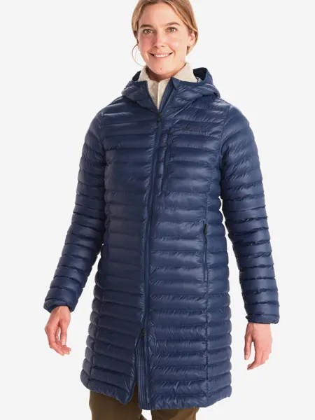 Пальто женское Marmot Echo Fthrlss Long, Синий