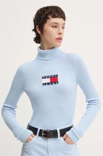 Свитер из смесовой шерсти Tommy Jeans, синий
