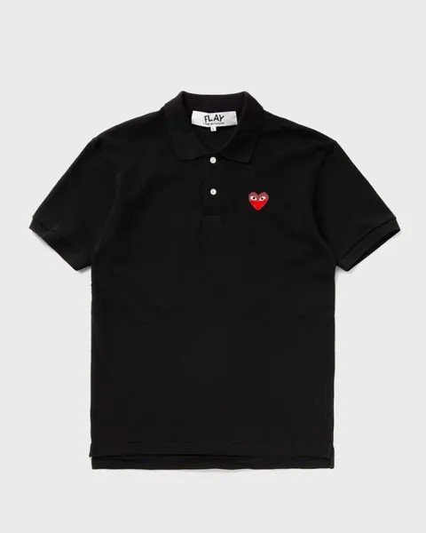 Поло Comme Des Garçons Play T-Shirt Red Emblem Knit, черный