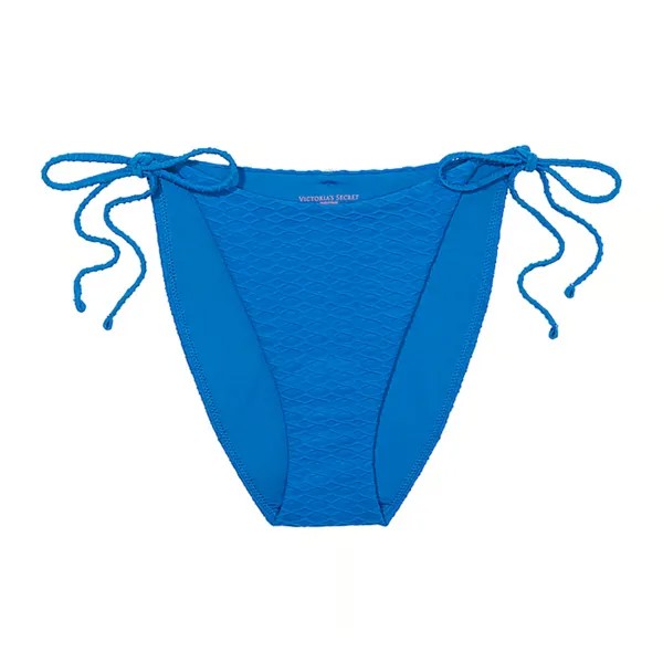 Плавки бикини Victoria's Secret Swim Mix & Match Side-Tie Cheeky Fishnet, синий