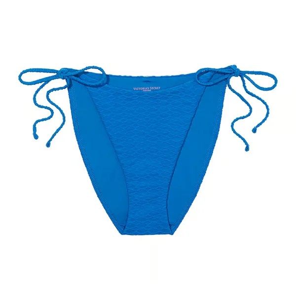 Плавки бикини Victoria's Secret Swim Mix & Match Side-Tie Cheeky Fishnet, синий