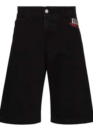 Raf Simons джинсовые шорты прямого кроя