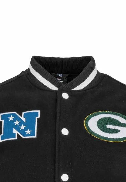 Куртка-бомбер VARSITY NFL SIDELINE BAY PACKERS New Era, цвет black