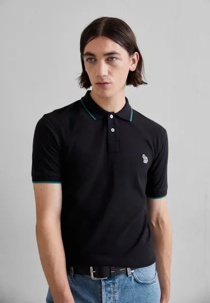 Поло SLIM BADGE PS Paul Smith, черный