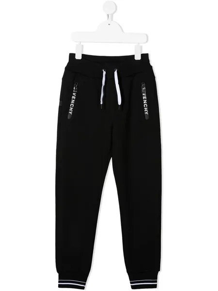 Givenchy Kids спортивные брюки с логотипом