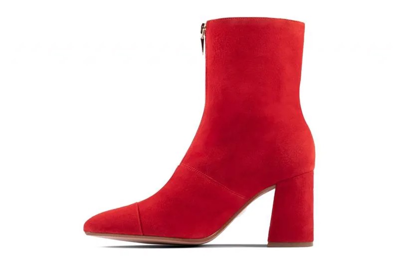 Женские полусапоги Clarks(Laina85 Ankle 26154649), красные