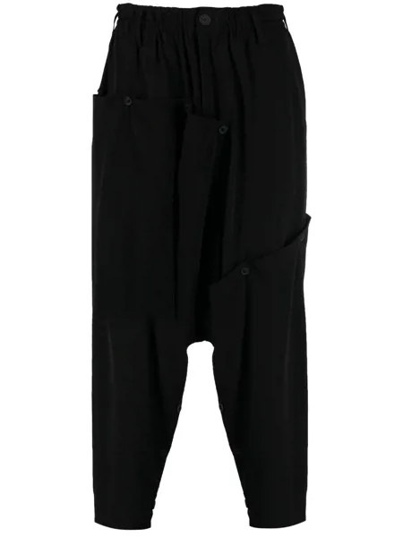 Yohji Yamamoto брюки с низким шаговым швом