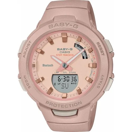 Наручные часы CASIO Baby-G BSA-B100CS-4A, розовый, черный