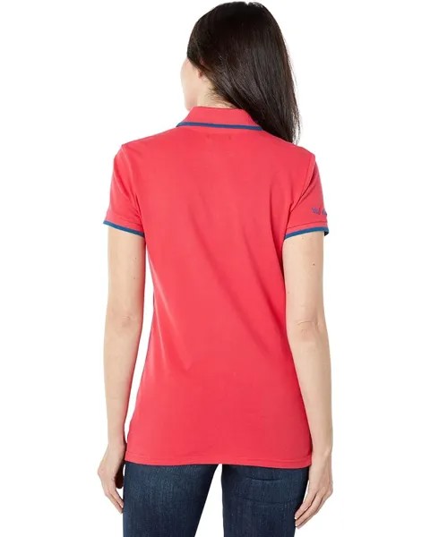 Поло U.S. POLO ASSN. Classic Stretch Pique Polo Shirt, цвет Teaberry