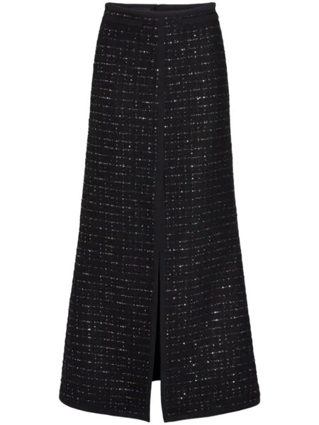Giambattista Valli юбка макси с разрезом спереди, черный