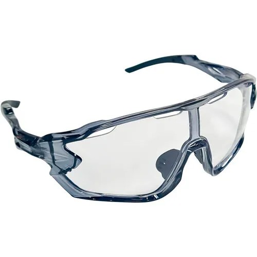 Солнцезащитные очки KV+, овальные, спортивные, ударопрочные, поляризационные, с защитой от УФ, зеркальные, серый