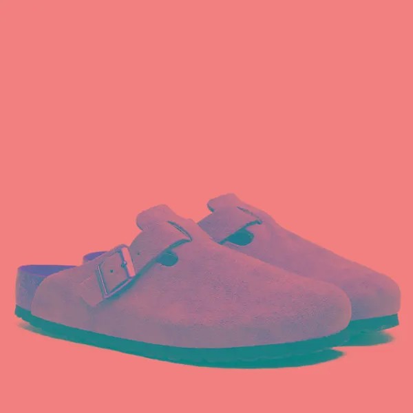 Шлепанцы мужские Birkenstock Boston Suede бежевые 38 EU