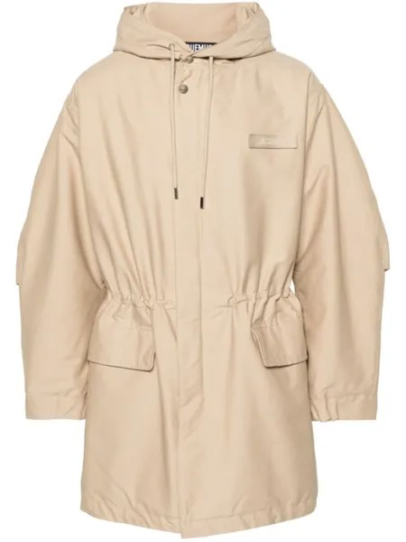 Jacquemus пальто Le Parka Marrone с капюшоном, коричневый