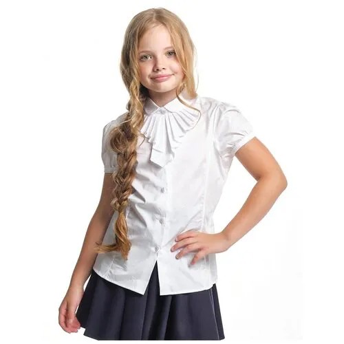 Школьная блуза Mini Maxi, размер 146, белый