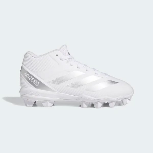 Формованные футбольные бутсы Adizero Impact.2 Adidas, цвет Cloud White/Silver Metallic/Cloud White