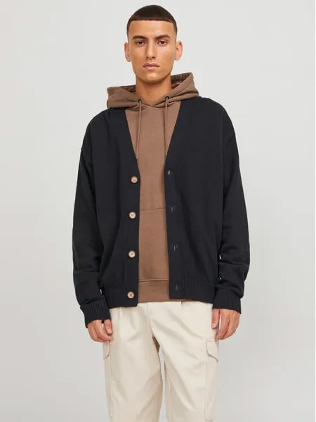 Кардиган стандартного кроя Jack&Jones, черный