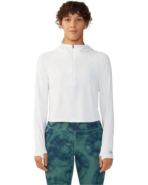 Толстовка Mountain Hardwear Crater Lake Crop Zip, цвет Fogbank