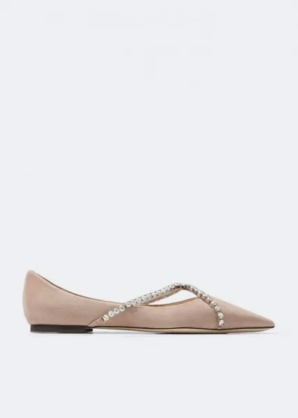 Балетки JIMMY CHOO Genevi ballet flats, бежевый