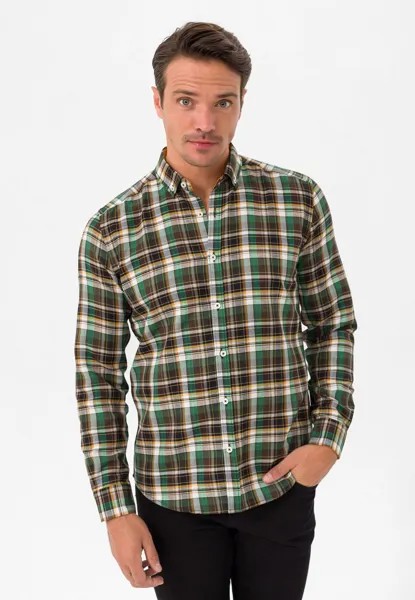 Рубашка Plaid Regular Fit Felix Hardy, цвет dark green