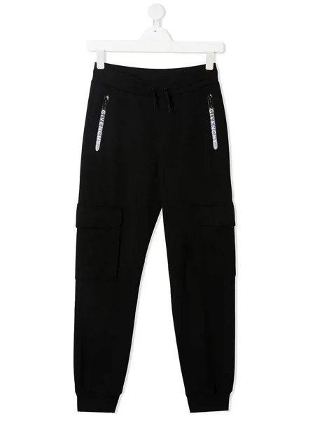 Givenchy Kids спортивные брюки с логотипом
