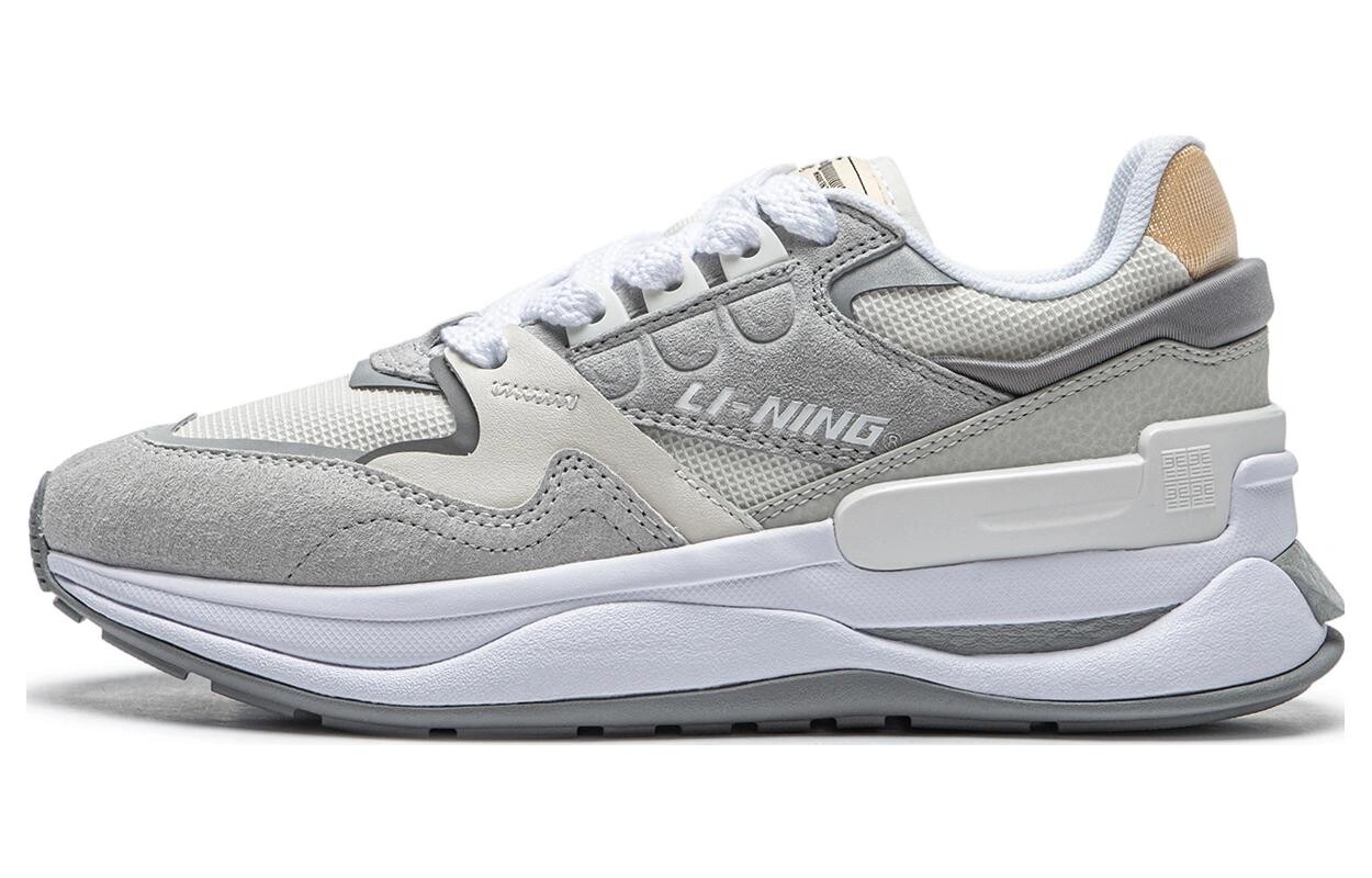 Кроссовки LINING Lifestyle Shoes Women's Low-top Gray, белый