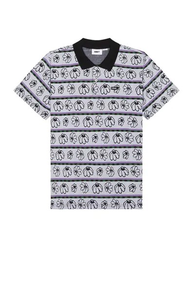 Поло Obey Expand Jacquard, цвет Black Multi