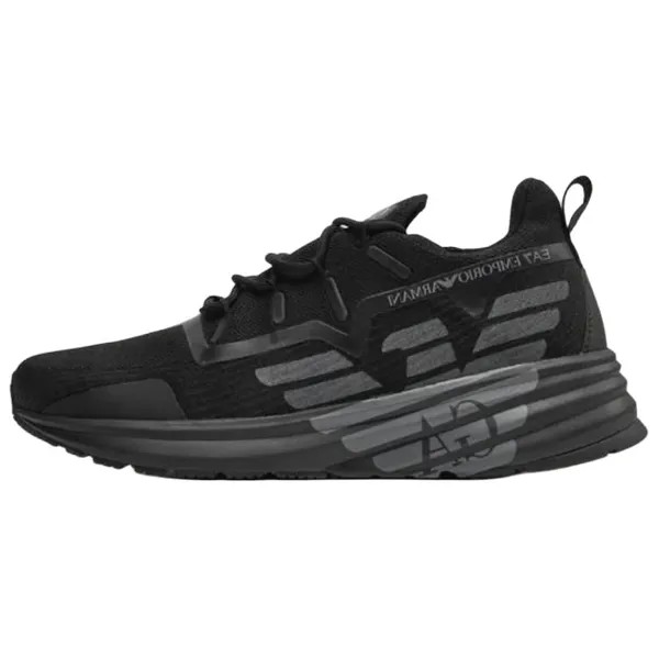 Кроссовки EMPORIO ARMANI EA7 Lifestyle Shoes Men Low-top Black, черный
