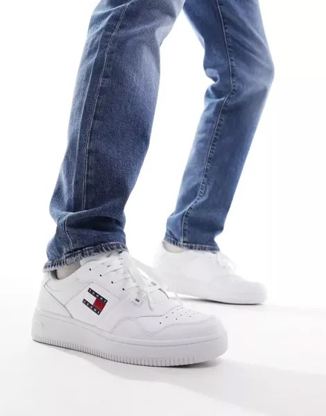 Белые баскетбольные кроссовки в стиле ретро Tommy Jeans