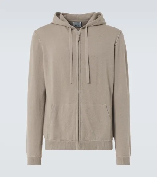 Свитер на молнии из шерсти и кашемира Allude, цвет 85/grey