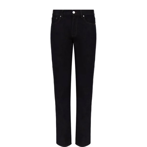Джинсы прямого кроя из смеси хлопка и льна Ermenegildo Zegna