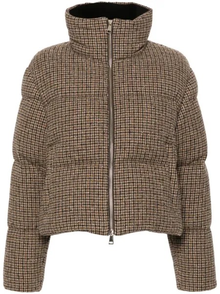Moncler пуховик Seboune, коричневый